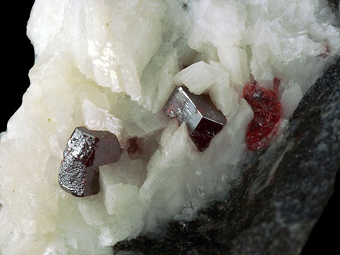 Cinnabar, Dolomite - Tongren mine, Tongren Prefecture, Guizhou Province, China