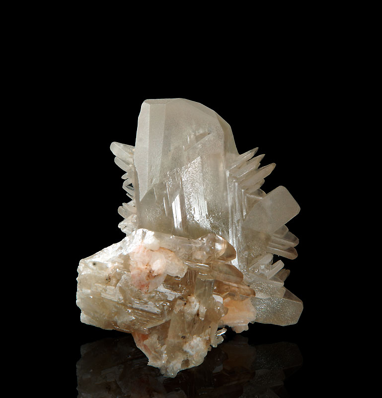 Cerussite xx - ACF Mine, Mibladen, Dr�a-Tafilalet Region, Morocco
