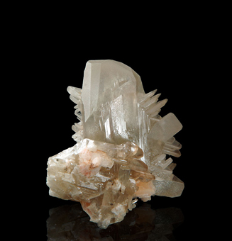 Cerussite xx - ACF Mine, Mibladen, Dr�a-Tafilalet Region, Morocco