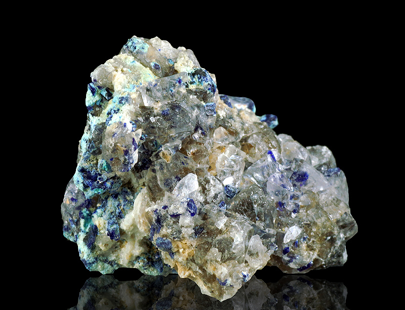 Henmilite xx (TL), Pentahydroborite xx - Fuka mine, Okayama Prefecture, Japan