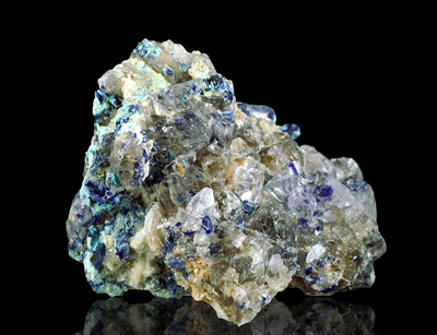 Henmilite xx (TL), Pentahydroborite xx - Fuka mine, Okayama Prefecture, Japan