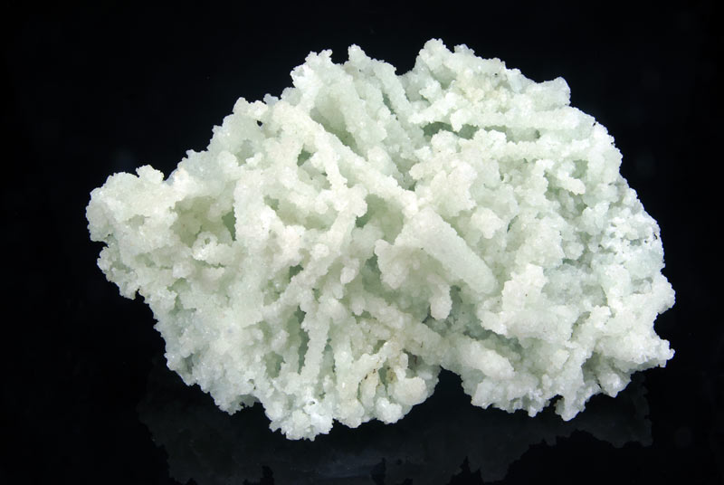 Laumontite pseudomorph of phrenite, Poona Quarries, Poona, Maharashtra, India