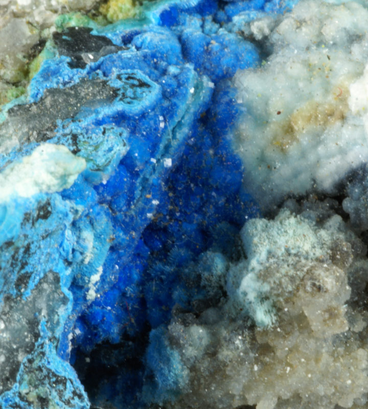 Cyanothrychite - Grand View Mine, Arizona, USA
