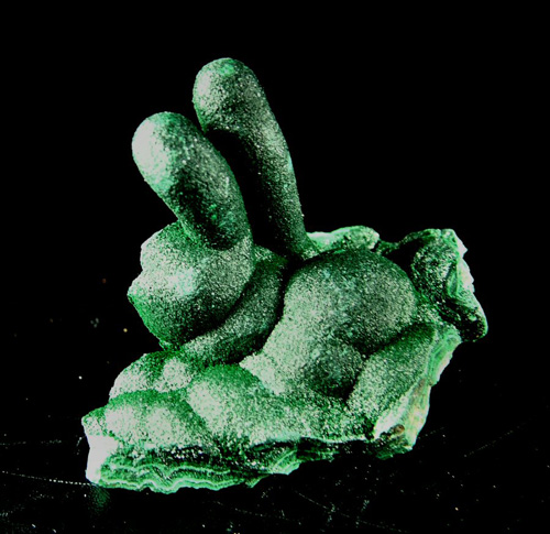 Malachite - Mashamba West Mine, Kolwezi District, Katanga Copper Crescent, Katanga (Shaba), Democratic Republic of Congo (Za�re)