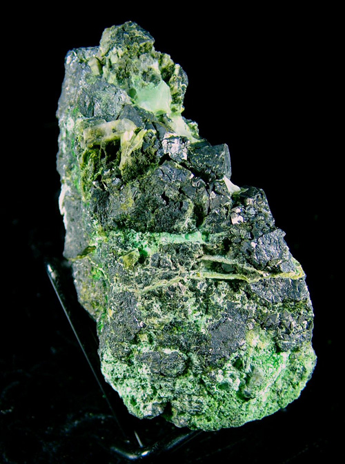 Gersdorffite with Annabergite - A�t Ahmane, Bou Azer District (Bou Azzer District), Tazenakht, Ouarzazate Province, Souss-Massa-Dra� Region, Morocco