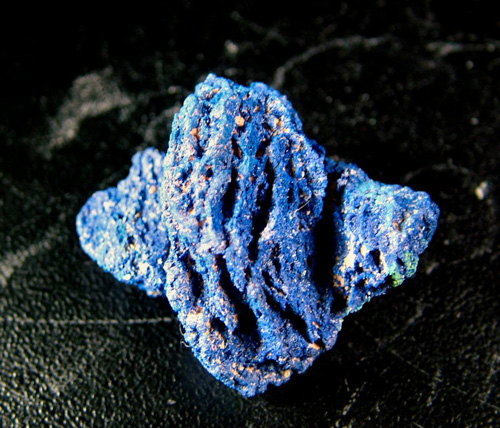 Azurite with Malachite - Chessy copper mines, Chessy-les-Mines, Le Bois d'Oingt, Rh�ne, Auvergne-Rh�ne-Alpes, France