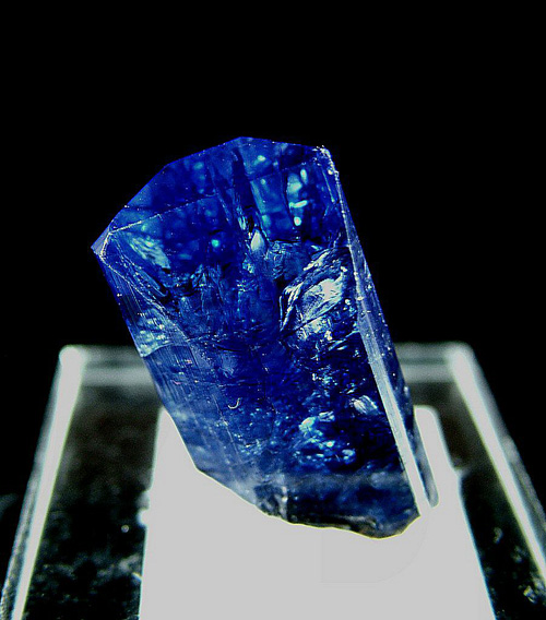 Zoisite var. Tanzanite with Diopside - Merelani Hills (Mererani), Lelatema Mts, Simanjiro District, Manyara Region, Tanzania