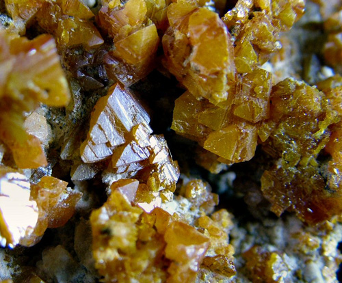 Wulfenite - Helena Mine, Črna na Koro�kem, Carinthia Region, Slovenia