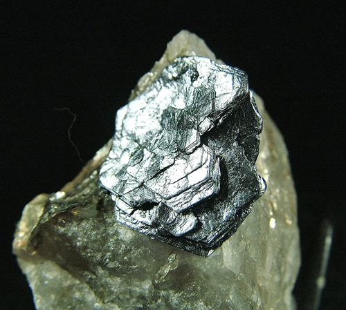 Molybdenite - Moly Hill mine, La Motte, Abitibi RCM, Abitibi-T�miscamingue, Qu�bec, Canada