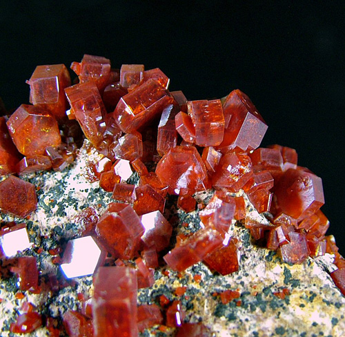 Vanadinite - Mibladen, A�t Oufella Ca�dat, Midelt Cercle, Midelt Province, Dr�a-Tafilalet Region, Morocco