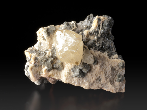 Cerussite - Mibladen mining district, Midelt Province, Dr�a-Tafilalet Region, Morocco