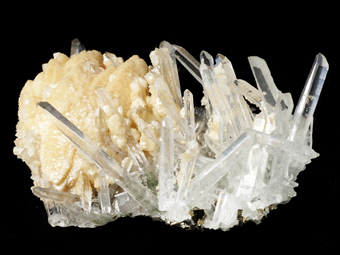 Quartz, Siderite, Calcite - Julcani, Huancavelica, Peru