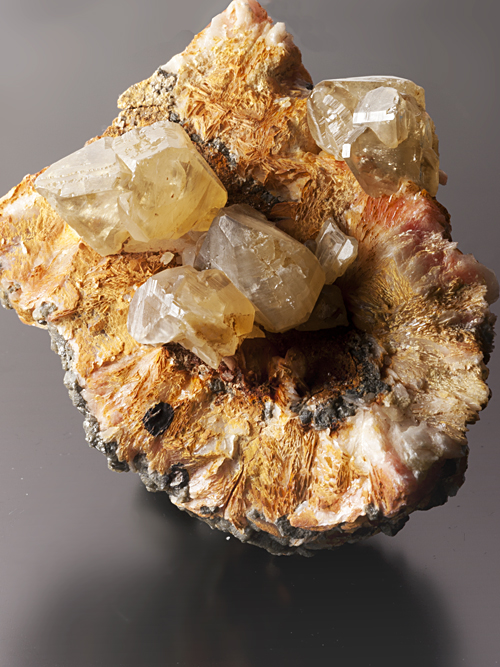 Cerussite, Baryte - Mibladen mining district, Midelt Province, Dr�a-Tafilalet Region, Morocco