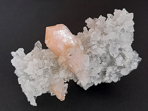 Stilbite-Ca, Fluorapophyllite-(K) - Wagholi, Pune District, Pune Division, Maharashtra, India