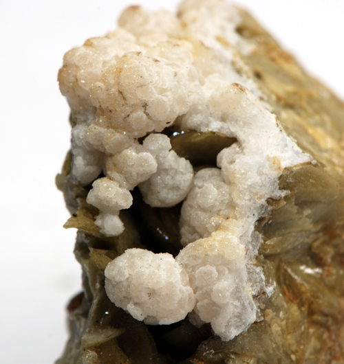 Strontianite on Siderite - Brosso Mine, by Lessolo, Chiusella Valley, Province of Turin, Piedmont - Italy