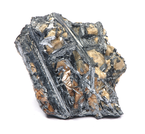 Bismuthinite - Brosso Mine, Lessolo, by Ivrea(TO), Piemonte, Italy