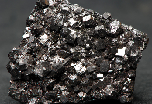 Bixbyite - N'Chwaning III Mine - Kalahari Manganese Fields, Northern Cape, South Africa