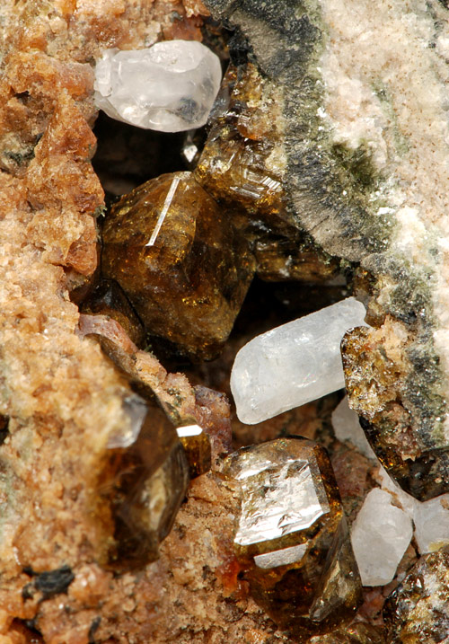 Vesuvianite and Meionite - San Vito quarry, Ercolano, Monte Somma, Somma-Vesuvius Complex, Naples Province, Campania, Italy