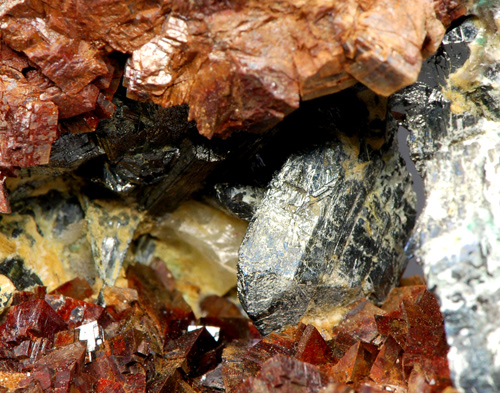 Chalcostibite and Zinkenite - Saint-Pons, Ubaye valley, Provence-Alpes-C�te d'Azur, France