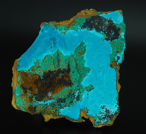 Rosasite and malachite - Ojuela mine - Mapim� - Mun. de Mapim� - Durango - Mexico