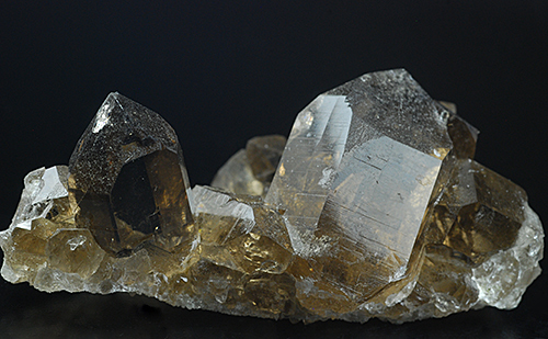 Smoky quartz - Leschaux glacier - Mont Blanc Massif - Chamonix - Haute-Savoie - Rh�ne-Alpes - France