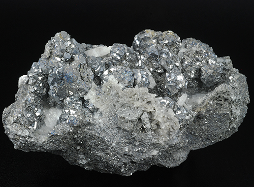 Skutterudite and quartz - Aghbar mine - Aghbar - Bou Azer Distr. - Tazenakht - Ouarzazate prov. - Souss-Massa-Dra� Region - Morocco