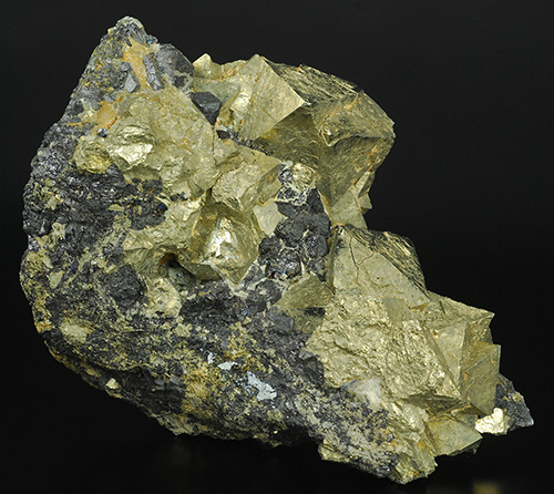 Pyrite and magnetite - Brosso mine - C�lea - L�ssolo - Canavese distr. - Torino prov. - Piedmont - Italy