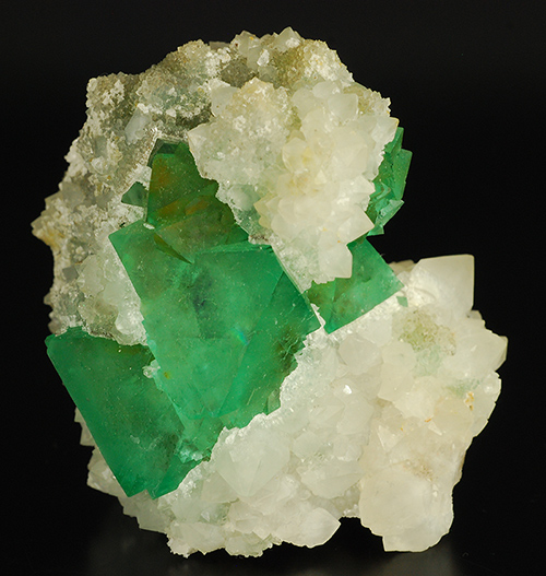Fluorite and quartz - Riemvasmaak fluorite occurrences - Kakamas - ZF Mgcawu distr. - Northern Cape prov. - South Africa