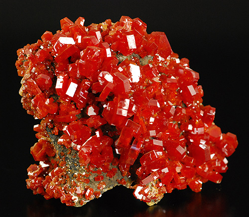 Vanadinite - Mibladen mine - A�t Oufella Ca�dat - Midelt Prov. - Dr�a-Tafilalet Region - Morocco