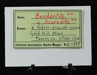 Beudantite and scorodite - Gold Hill mine - Gold Hill Mining Distr. -  Tooele Count - Utah - United States
