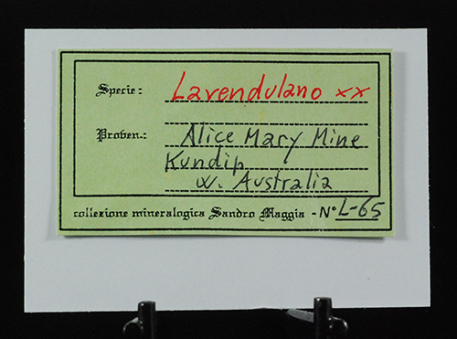 Lavendulane - Alice Mary mine - Kundip - Ravensthorpe Shire - Western Australia - Australia