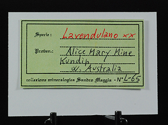 Lavendulane - Alice Mary mine - Kundip - Ravensthorpe Shire - Western Australia - Australia