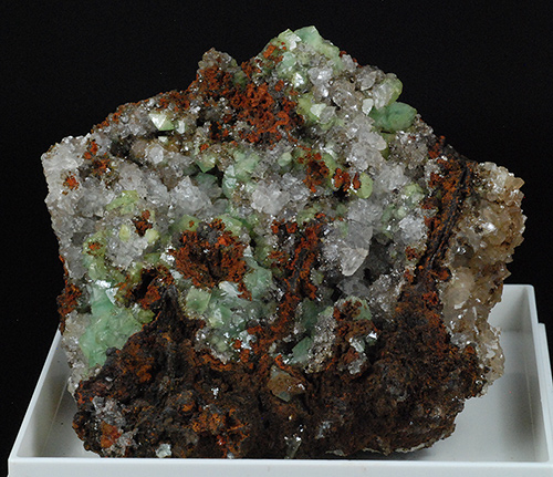 Adamite var. cuprian, emimorfite - Ojuela mine - Mapim� - Durango - Mexico