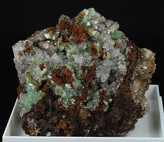Adamite var. cuprian, emimorfite - Ojuela mine - Mapim� - Durango - Mexico