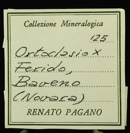 Orthoclase  Feriolo - Baveno - Novara prov. - Piedmont - Italy