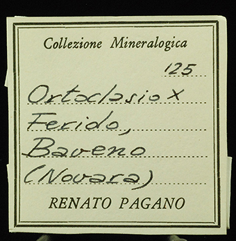 Orthoclase  Feriolo - Baveno - Novara prov. - Piedmont - Italy