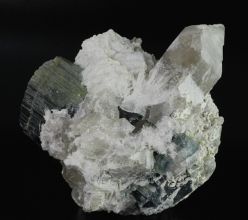 Elbaite and quartz - Kunar valley - Kunar prov. - Afghanistan