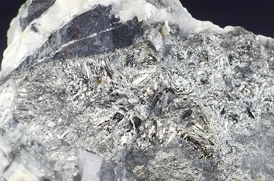 Antimony with Lollingite  - Samson Mine, St Andreasberg, St Andreasberg District, Harz Mts, Lower Saxony, Germany