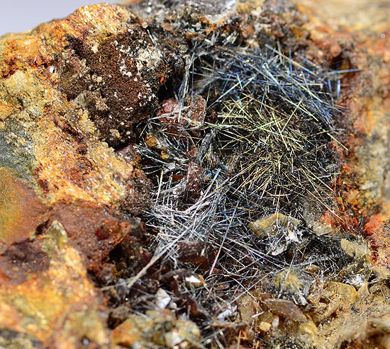 Boulangerite - Bottino mine, Stazzema, Lucca prov., Tuscany, Italy