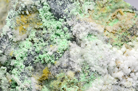 Rauenthalite with Annabergite - K�nig Danemark Mine , Annaberg-Buchholz,Erzgebirge,Saxony, Germany