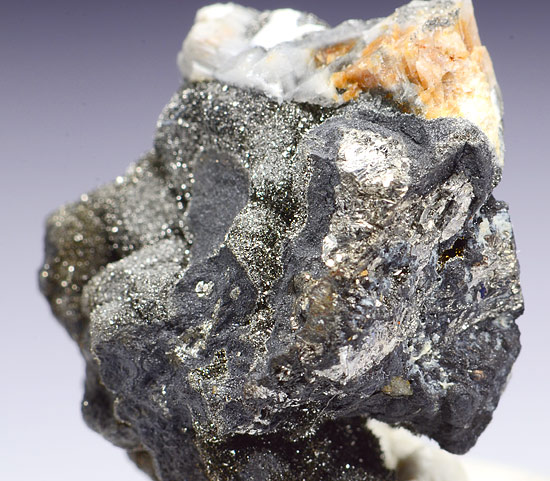 Dyscrasite with Lllollingite - Samson Mine, St Andreasberg, St Andreasberg District, Harz Mts, Lower Saxony, Germany