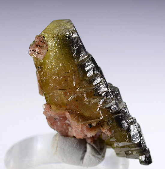 Calcite (twinned) - Ronneburg U deposit,  Gera,  Thuringia,  Germany