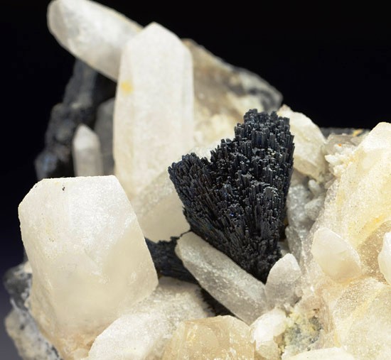 Berthierite on Quartz -  Herja Mine - Baia Mare - Maramures Co. - Romania