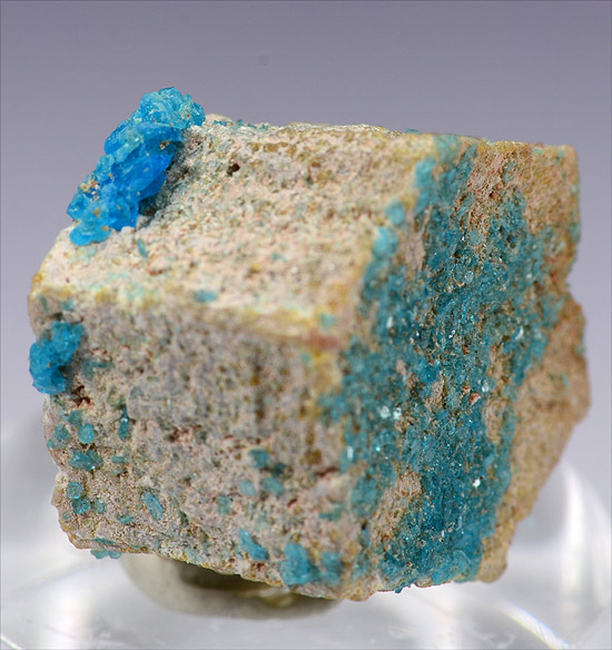 Chalcanthite on Aragonite - Quili Quilli, Pacajes, La Paz , Bolivia