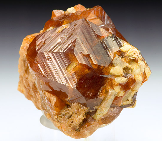 Grossular var. Hessonite -    Mana Mine, Barang-Turghao (Mor-Darra), Bajaur Agency, Federally Administered Tribal Areas (FATA), Pakistan