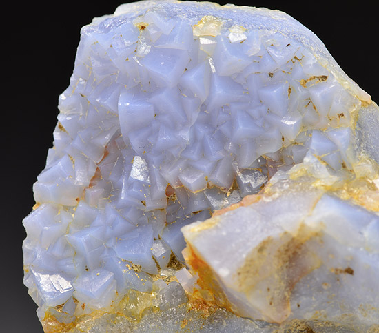 Chalcedony ps After Fluorite - Trestia,  Deva,  Hunedoara Co.,  Romania