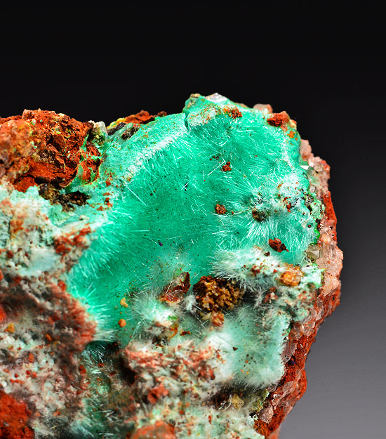 Mixite - Hilarion Mine, Hilarion area, Kamariza Mines, Agios Konstantinos, Lavrion District Mines, Lavrion District , Attik� Prefecture, Greece