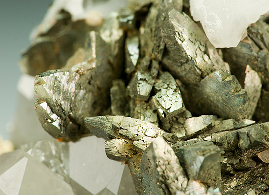 Marcasite with Quartz - Panasqueira Mine, Couto Mineiro da Panasqueira, Panasqueira, Covilh�, Castelo Branco District, Portugal