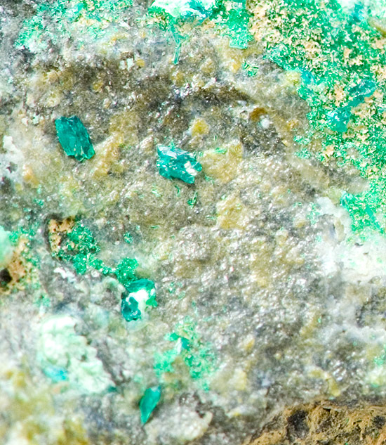 Veszelyite -   Baccu Locci Mine, Villaputzu, Cagliari Province, Sardinia, Italy