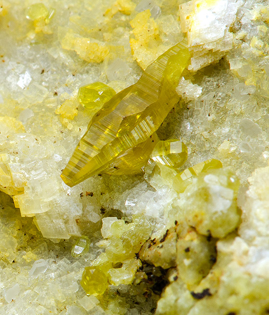 Parisite-(Ce)/Sinchisite-(Ce) - Trimouns - Luzenac - Ariege - France